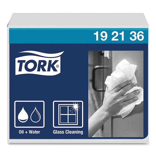 Tork Tork Heavy-Duty Industrial Paper Wiper White, 1/4 Folded, 16 x 56 sheets, 192136 - 192136