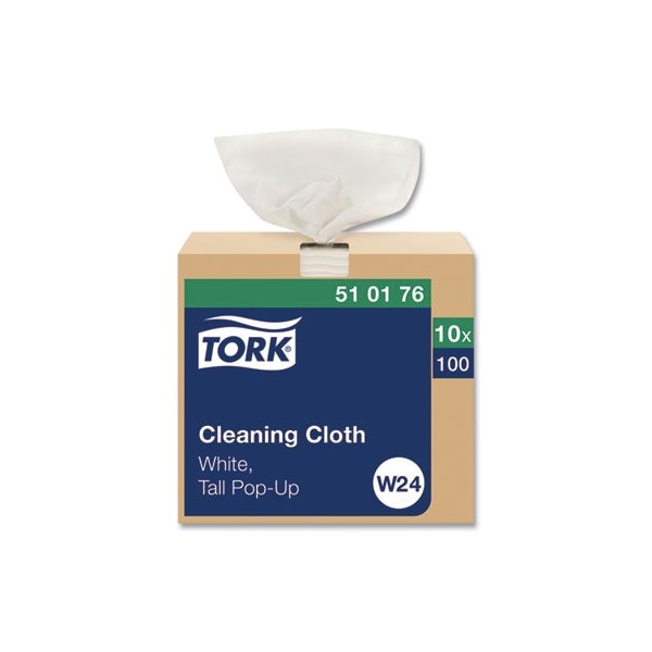 Essity Tork, CLEANING CLOTH, 8.46 X 16.13, WHITE, 10PK - 510176