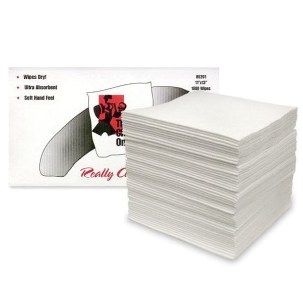 Mercantile Development THE CHAMP SHOP WIPE DRC HVY, WHITE, 11X13, 1/4 FOLD, POLY 50, 1,000/CS - 86201