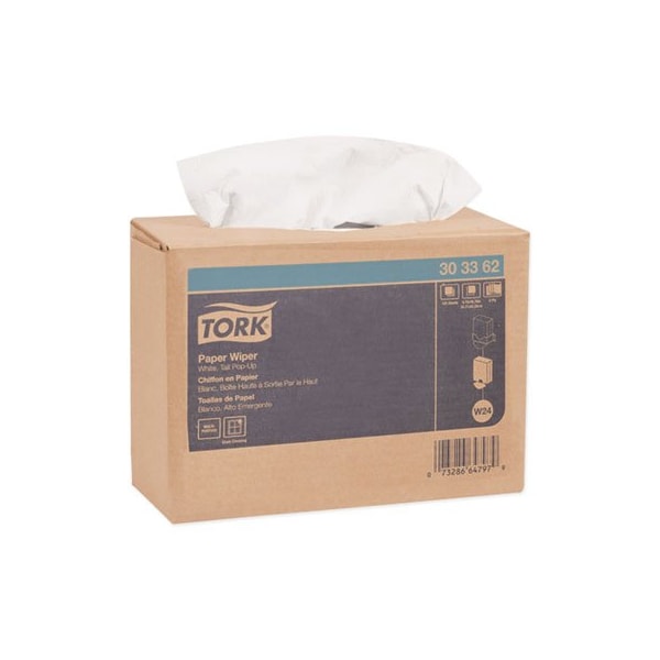 Essity Professional Hygiene N.A. Tork, MULTIPURPOSE PAPER WIPER, 9.75 X 16.75, WHITE, 8PK - 303362