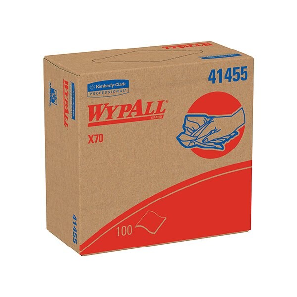 Bsc Preferred Kimberly Clark WypALL X70 9.1 x 16.8'' Industrial Pro Wipers Dispenser Box, 10PK - BUY00487853