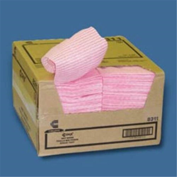 Excellent Appliances Rayon Wet Wipe 11/5X24 Pink Stripe- 200 Count - EX3577942