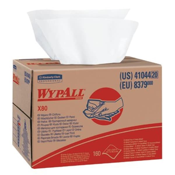 Homecare Products Wypall X80 Wipers White, 160PK - HO3679925