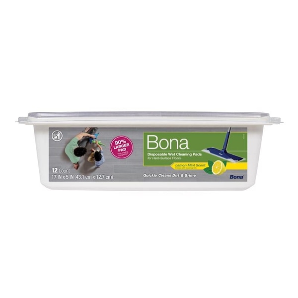 Bona Bona Plant-Based Pulp Cleaning Wipes 5 in. W X 17 in. L 12 pk - AX0003623