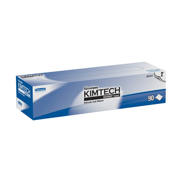 Kimtech Kimwipes Low-Lint Wipers, 2 Ply, 14.7" x 16.6", White, 90/Box, 15 Boxes/Case - KW132