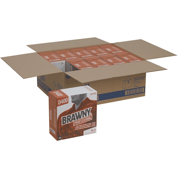 Brawny All-Purpose Wipers, w/Pop-Up Box, 9-1/4"x16-5/16", WE, PK 900 - GPC2007003CT