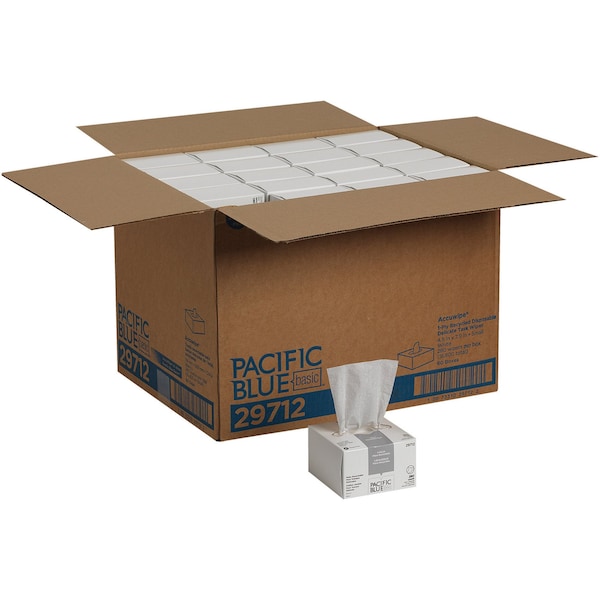 Georgia-Pacific Delicate Task Wipes, 8-1/4" x 4-1/2", 60 Pack, 280 Wipes/ Pack - 29712