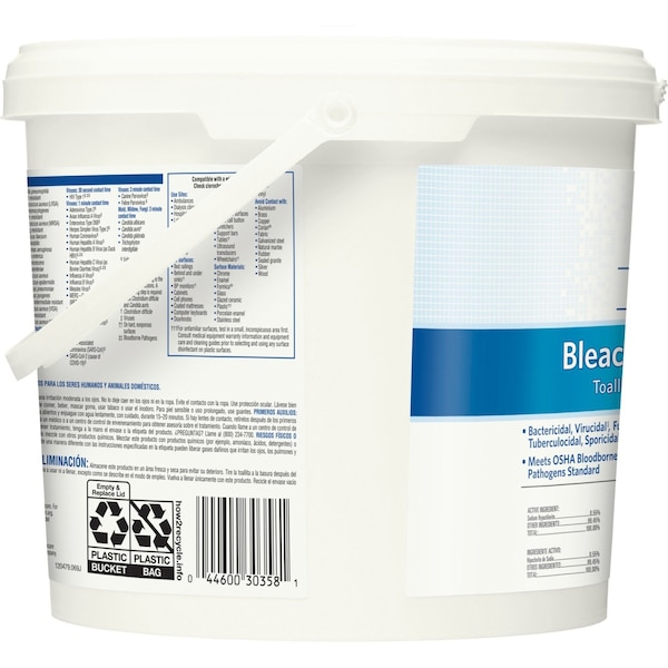 Clorox Germicidal Disinfecting Wipes, 12 x 12", 2 Pack, 110 Wipes/ Pack - 30358