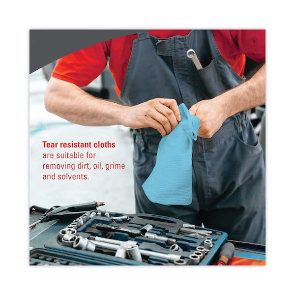 Wypall X70 Cloths, Jumbo Roll, 12 1/2 x 13 2/5, Blue, PK870 - KCC 41611