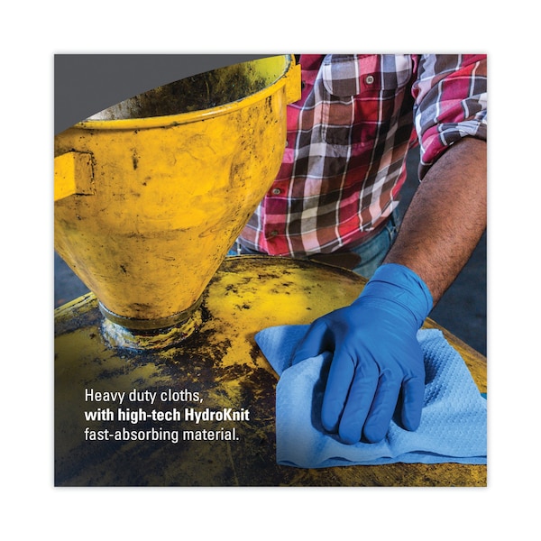Wypall X70 Cloths, Jumbo Roll, 12 1/2 x 13 2/5, Blue, PK870 - KCC 41611