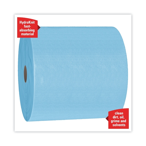 Wypall X70 Cloths, Jumbo Roll, 12 1/2 x 13 2/5, Blue, PK870 - KCC 41611