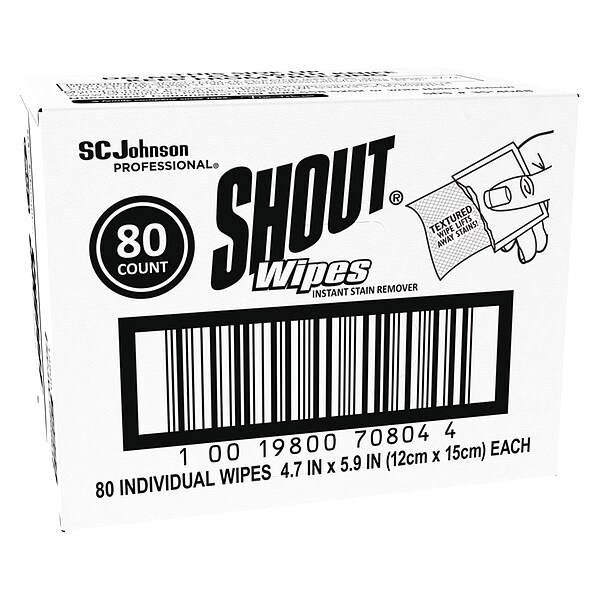Shout Stain Treater Towelette, White, Fresh - 686661