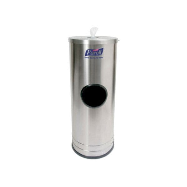 Purell Wipes Stainless Steel Floor Stand Dispenser, Silver - 9115-DS1C