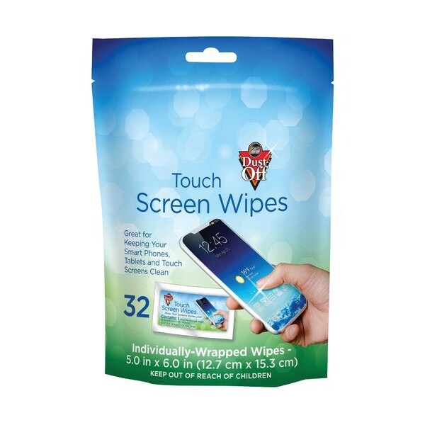 Falcon Safety WIPES, TOUCHSCN, FOIL WRAP, 32 - FALDTSW32M