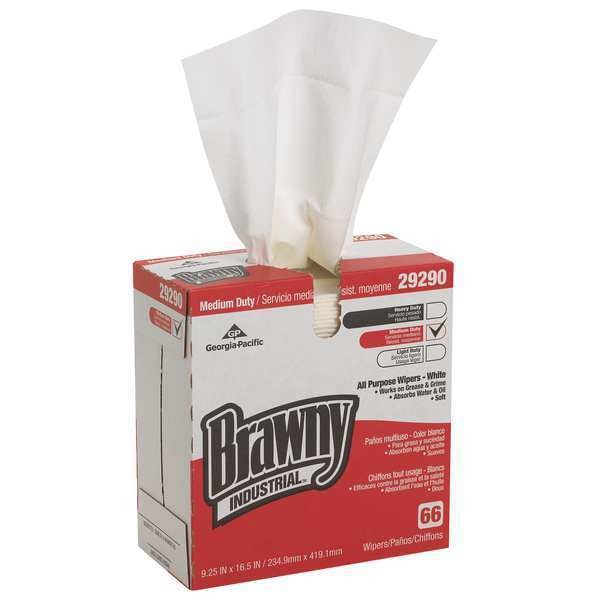 Georgia-Pacific Disposable Wipes, 9-1/4" x 16-3/4", 10 Pack, 66 Sheets/ Pack - 29290/03