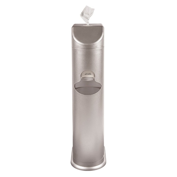 Zogics The Cleaning Station Wipes Dispenser and Gel Dispenser, Black - TCS-B-30063-GEL