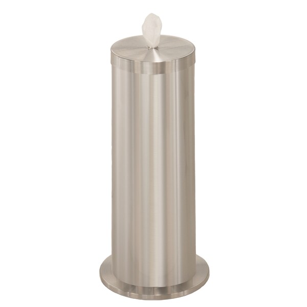 Glaro Gym Wipe Dispenser/Storage, Silver - F1027-SA
