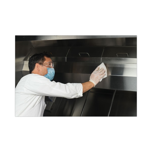 Scotch-Brite Stainless Steel Hood Degreaser Wipes, 9 x 12, Unscented, 30 Wipes, 6PK - 7100233381