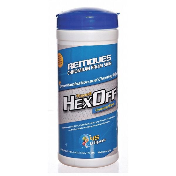 Hygenall Heavy Metal Removing Wipes, Canister, PK12 - HX45NRCN