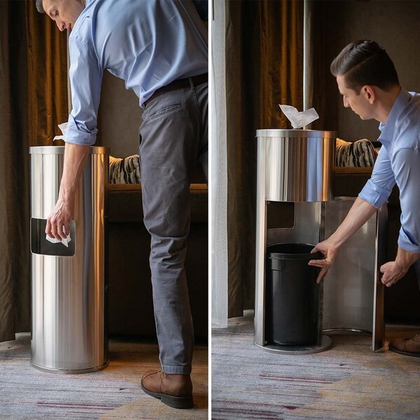 Zogics Wipes Dispenser, Stainless Steel Floor Dispenser - Z650