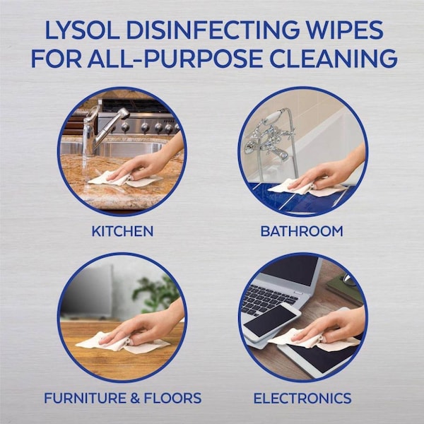 Lysol Lysol Dual Action Fiber Weave Antibacterial Wipes 75 pk - 1920081700