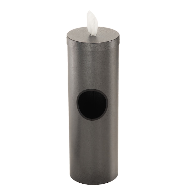 Glaro Gym Wipe Dispenser/Receptacle, Removable - F1028-SV
