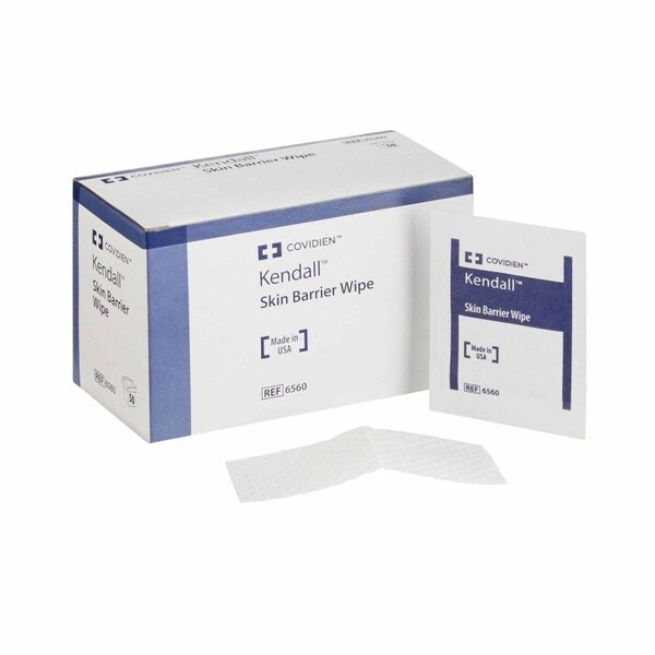 Kendall Skin Barrier Wipe 85%, 10% Strength Isopropyl Alcohol, Acrylic Polymer Large NonSterile - 6560