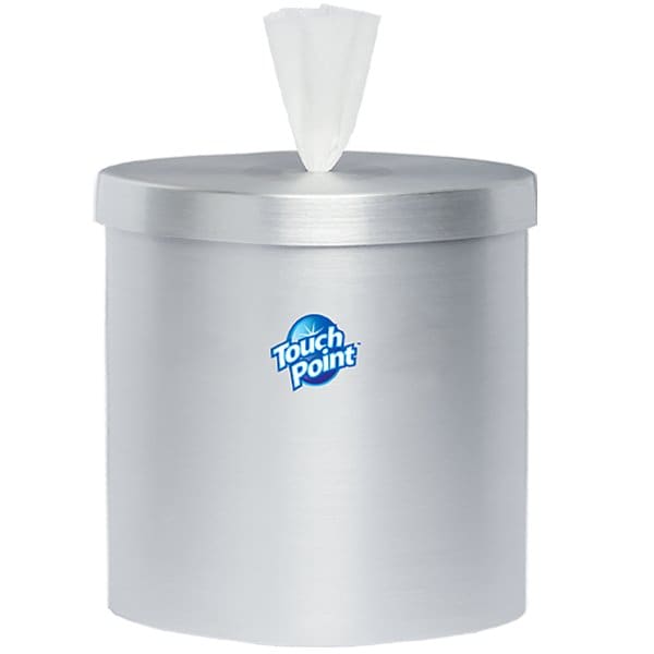 Touch Point Wipes TP Counter Dispenser for Disposable Wipes - Stainless Steel, Skid Resistant, Holds up to 1500 Wipes - C9SSD