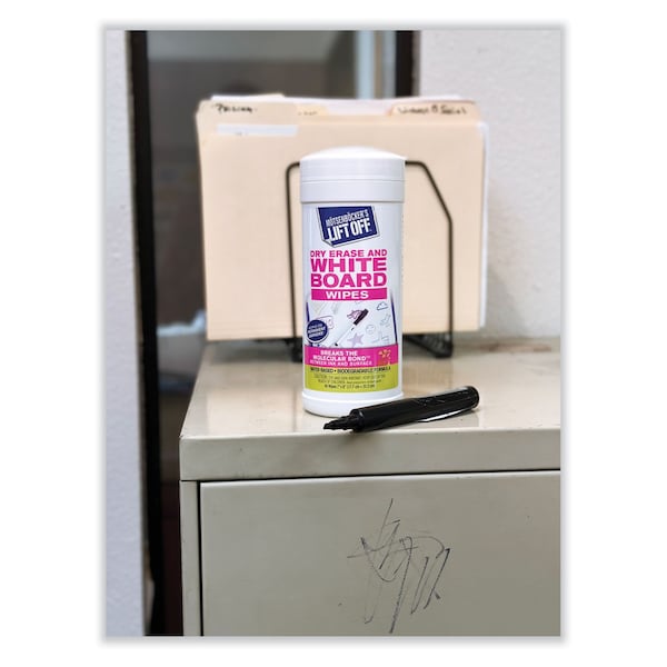 Lift-Off Dry Erase Cleaner Wipes, 7 x 12, 40/Canister - 42703