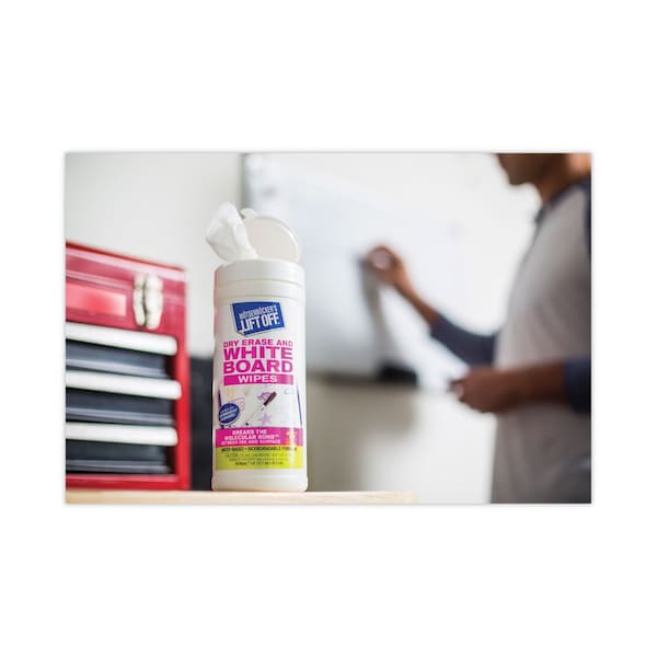 Lift-Off Dry Erase Cleaner Wipes, 7 x 12, 40/Canister - 42703