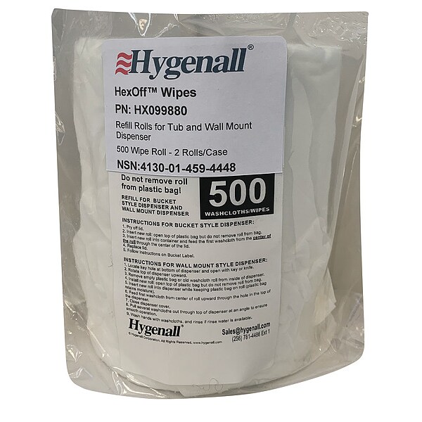 Hygenall Heavy Metal Removing Wipes, Bag, PK2 - HX099880