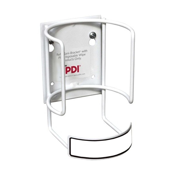 Pdi Hc Sani Bracket, f/ Sani-Cloth Wipes Med. Canister, White - PDIP58500