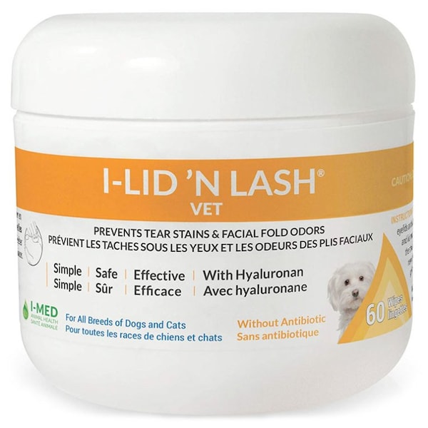I Lid N Lash Hygiene Vet Wipes, 60PK - 54599