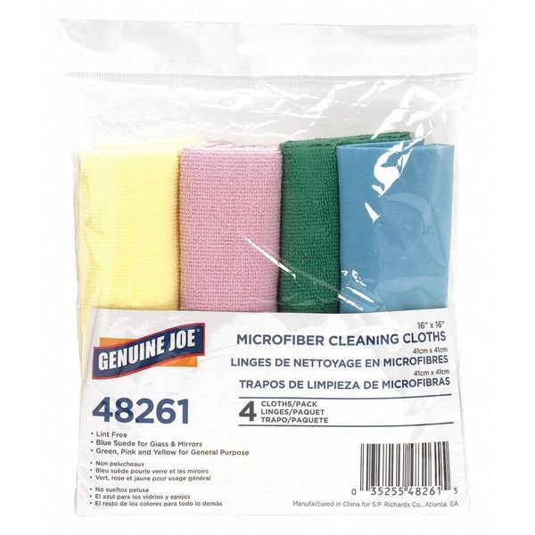 Genuine Joe Janitorial Cloths And Wipe, PK4 - GJO48261