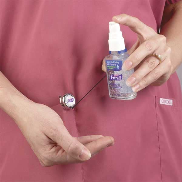 Purell Gear Retractable Clip For 2oz Hand Sanitizer Bottles, PK24 - 9608-24
