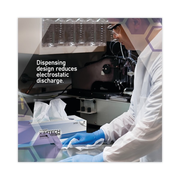 Kimtech Kimwipes Delicate Task Wipers, 3-Ply, 11 4/5 x 11 4/5, 119/Box, PK15 - KCC 34743