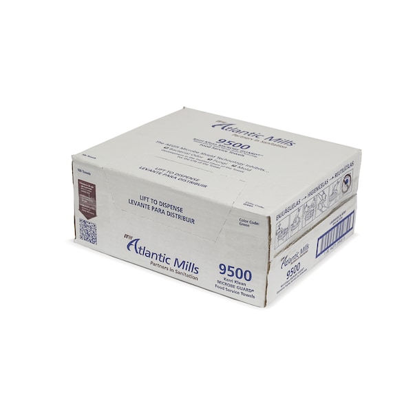 Atlantic Mills Atlantic Mills Antimicrobial Green Cleaning Wipe 100 Wipes - 9500G