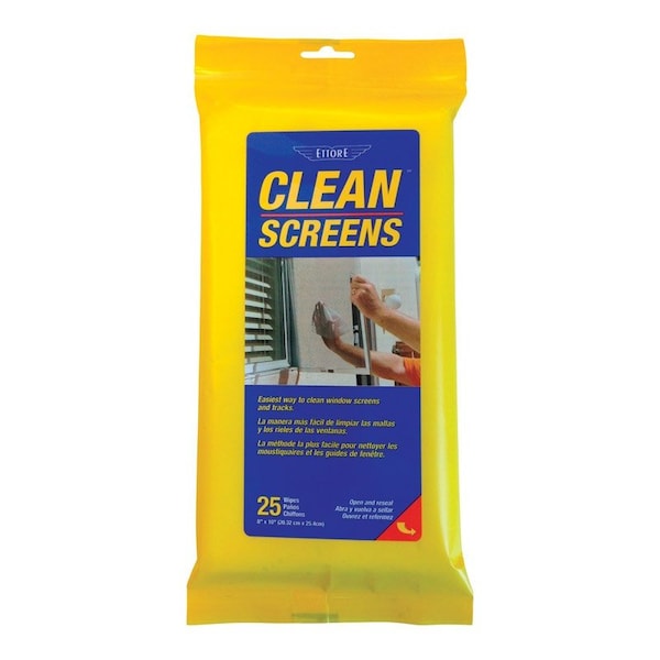 Ettore Ettore Screen Cleaner 25 ct Wipes - 30155