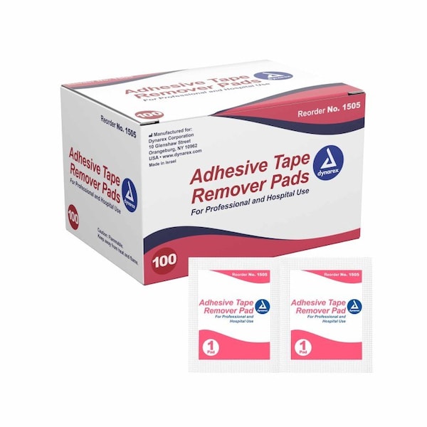 Dynarex Adhesive Remover Pad, 1000PK - 1505