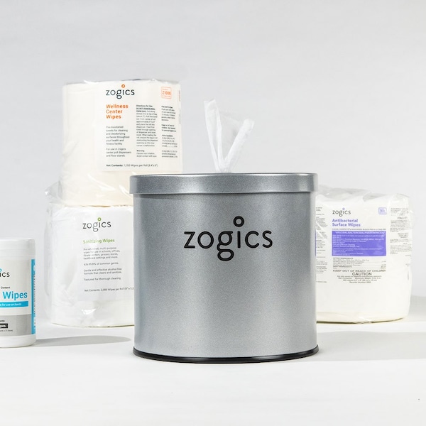 Zogics Tabletop Wipes Dispenser, Stainless Steel - Z460