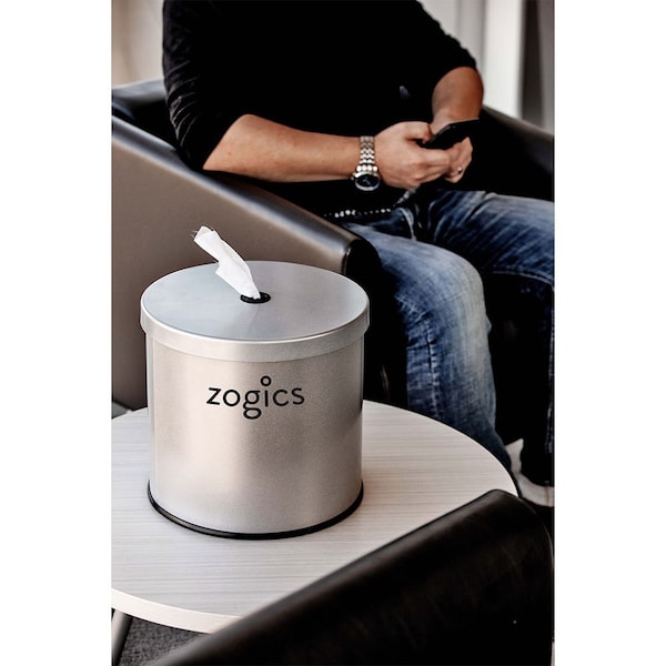 Zogics Tabletop Wipes Dispenser, Stainless Steel - Z460