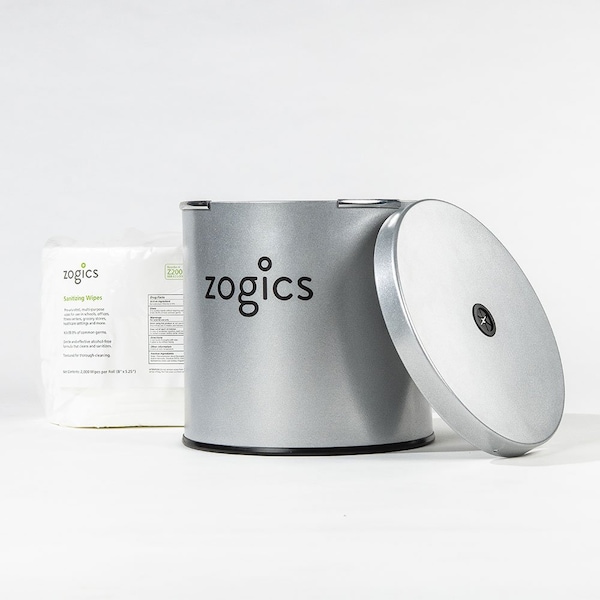 Zogics Tabletop Wipes Dispenser, Stainless Steel - Z460