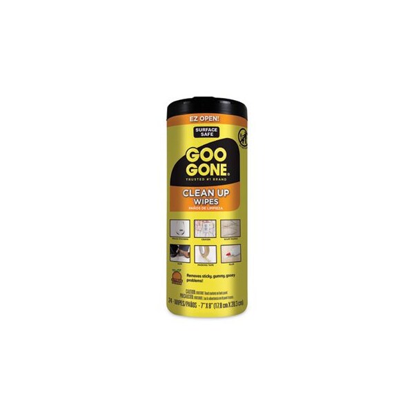 Weiman Goo Gone, Clean Up Wipes, 8 X 7, Citrus Scent, White, 4PK - 2000