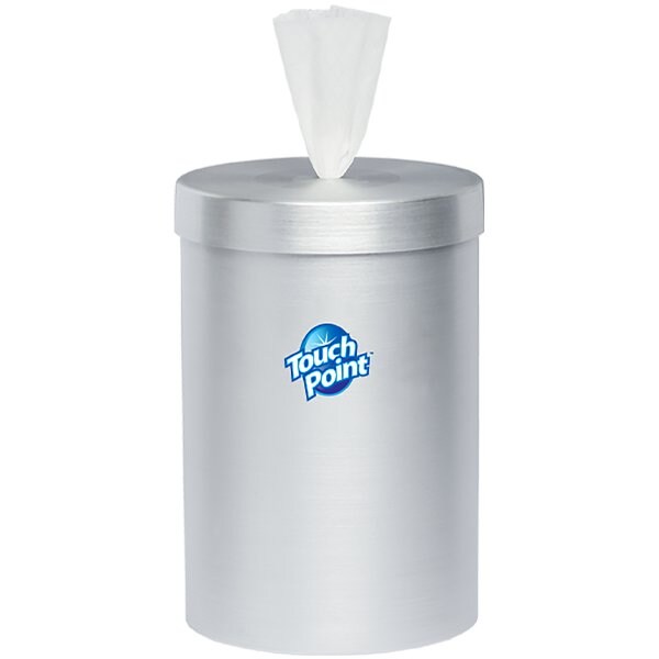 Touch Point Wipes TP Counter Dispenser for Disposable Wipes - Stainless Steel, Skid Resistant, Holds up to 400 Wipes - C9SSJR