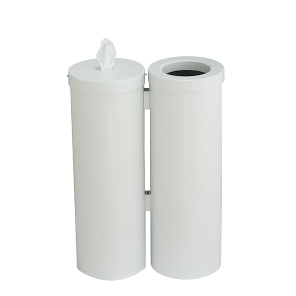 Glaro Gym Wipes Station, Dispenser/Receptacle, W - WD1030-WH