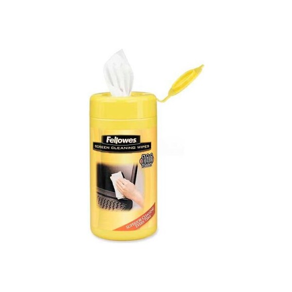 Fellowes Fellowes Alcohol-Free Screen Cleaner Wipes, 100/Pk - FEL - 99703