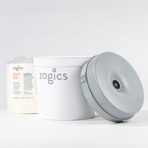 Zogics Versatile Wipes Dispenser, Wall Mount or Tabletop Wipes Dispenser - Z450B