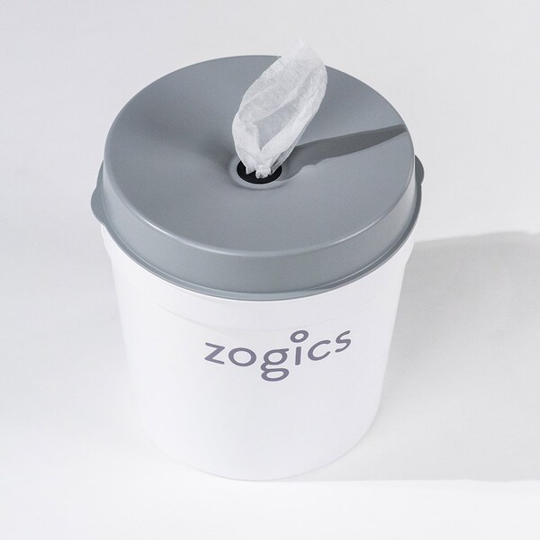 Zogics Versatile Wipes Dispenser, Wall Mount or Tabletop Wipes Dispenser - Z450B
