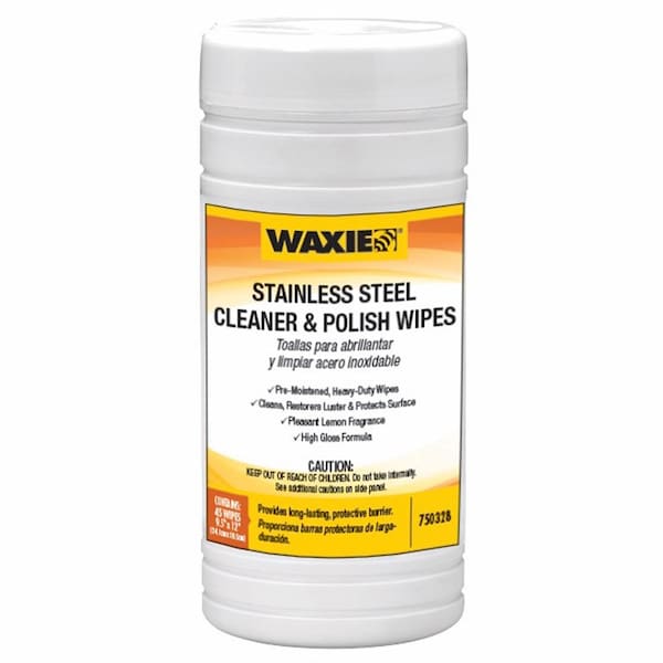 Chase Products Stainless Steel Cleaner Wipes, 40 Per Cannister - CHU5505H