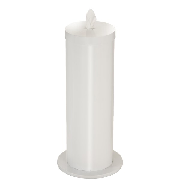Glaro Gym Wipe Dispenser/Storage, White - F1027-WH